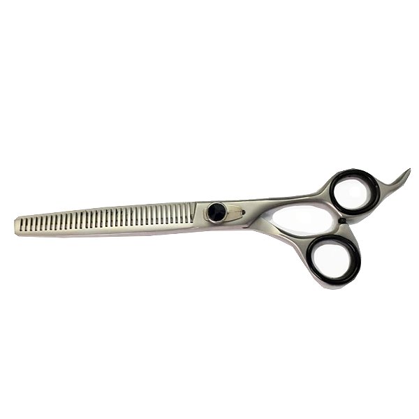 Tesoura Profissional Semi Dentada Prata 8''