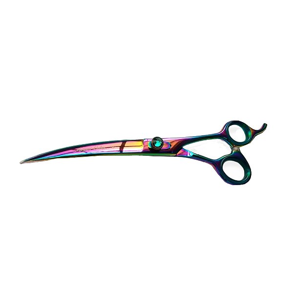Tesoura Profissional Curva Multicolor 8''