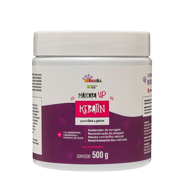 Mascara Pet Up Keratin Tchuska 500g