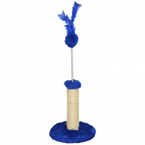 Arranhador Pelucia AZUL - Tamanho P 23cm