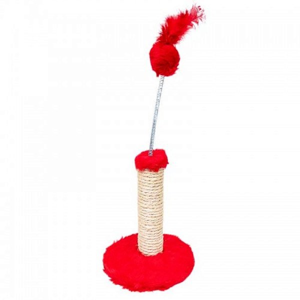Arranhador Pelucia VERMELHO - Tamanho P 23cm