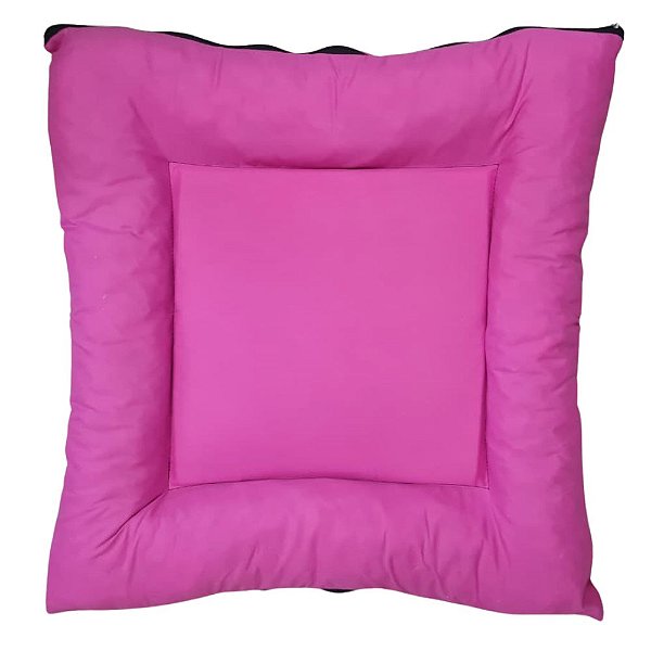 Almofada Quadrada com Ziper ROSA - 65cm
