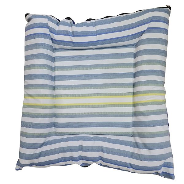 Almofada Quadrada com Ziper LISTRAS - 65cm