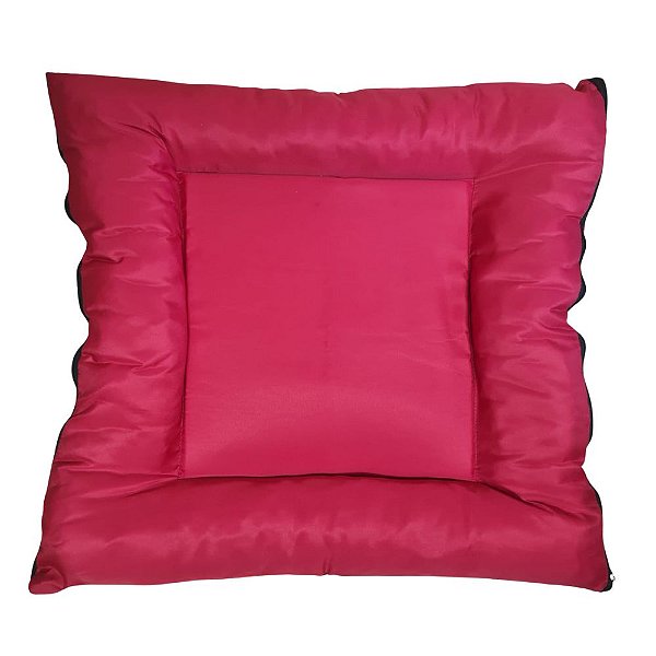 Almofada Quadrada com Ziper VERMELHO - 65cm