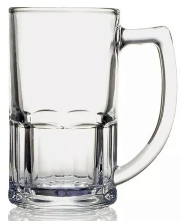 Caneca de Chopp 340ml Vidro Resistente