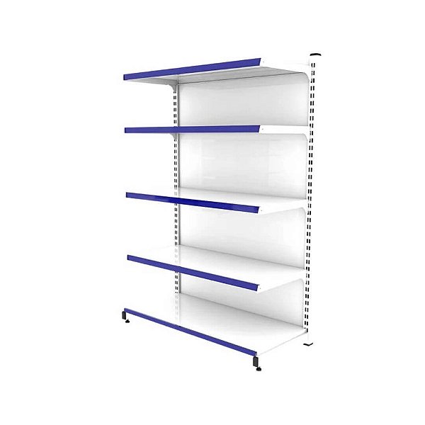 Gôndola Inicial de Parede 170 40x30 - Base + 4 Band - Branco