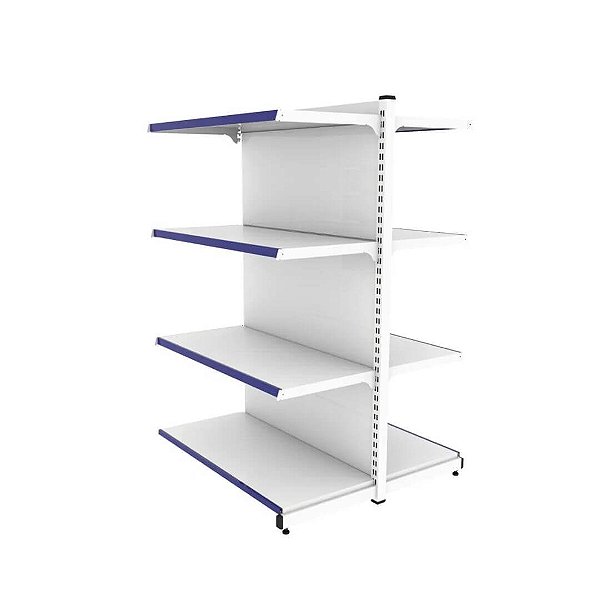 Gôndola Continuação de Centro 140 40x30 - Base + 3 Band - Branco