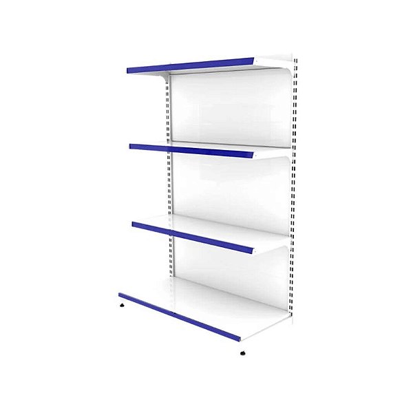 Gôndola Inicial de Parede 140 40x30 - Base + 3 Band - Branco