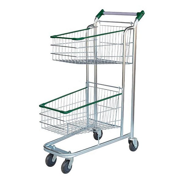 Carrinho Duplo Cesto 70L
