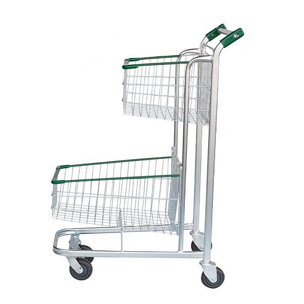 Carrinho Duplo Meio Cesto 70L