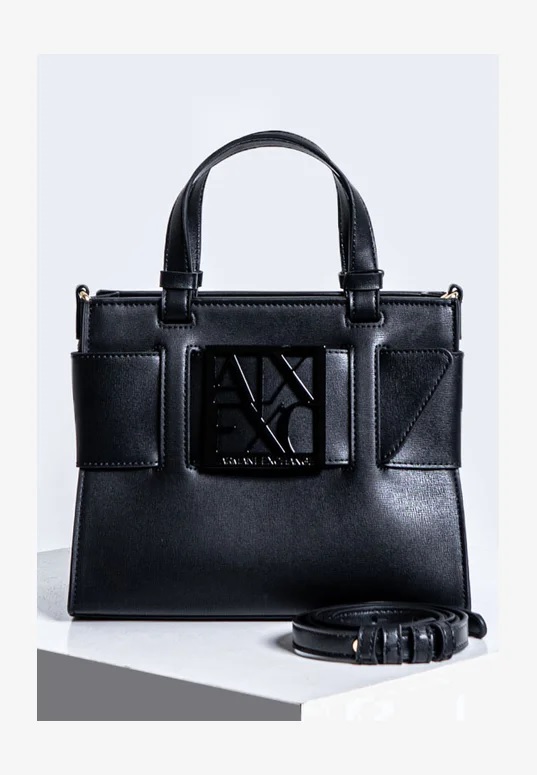 Bolsa Feminina Media de mão Armani Exchange- preta