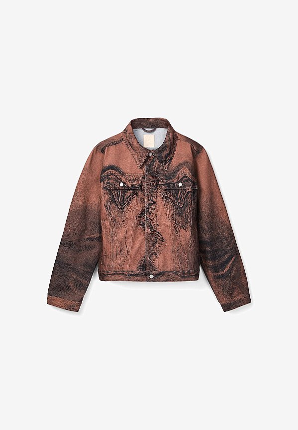 Jaqueta Masculina Jeans Camperlab - Marrom/Preto