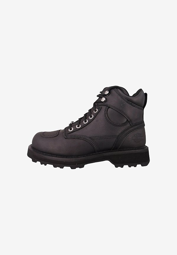 Bota Masculina de Cano Curto com Cadarço Harley Davidson - Preta