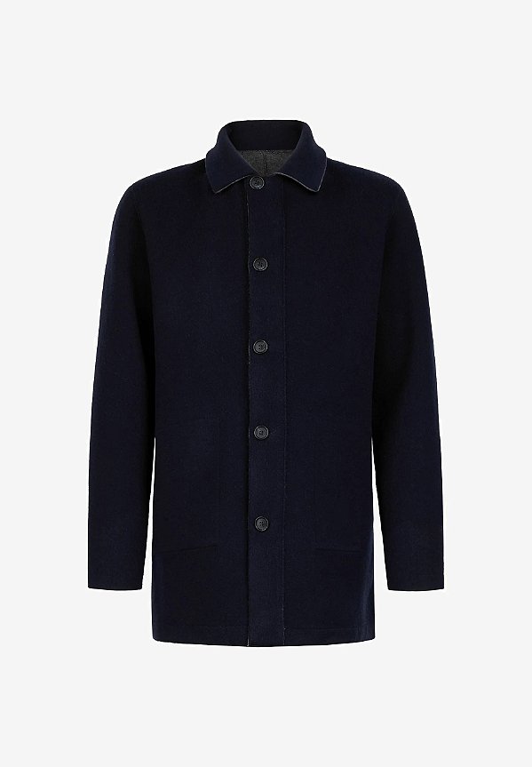 Falconeri Casaco Masculino Curto Azul