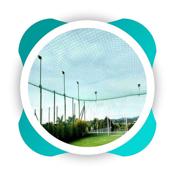 Rede de Proteção Esportiva Sob Medida para Quadra Society, Futsal e Campo de Futebol Fio 2mm Malha 12cm