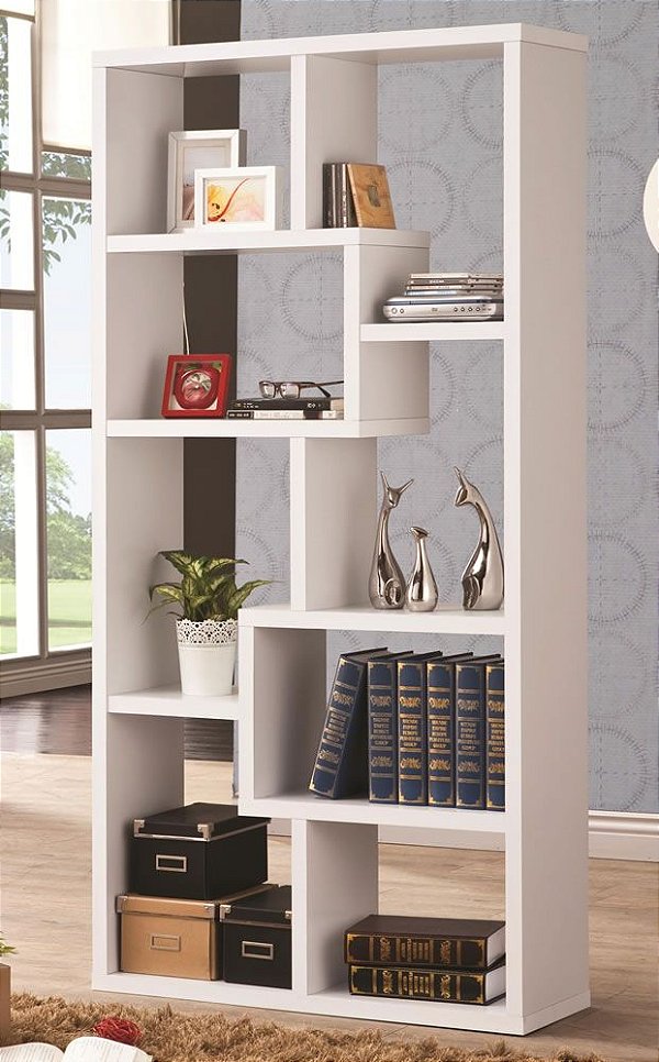 Estante/Aparador Branca e Divisor de Ambientes - Organize Seus Livros e Decore Sua Casa!