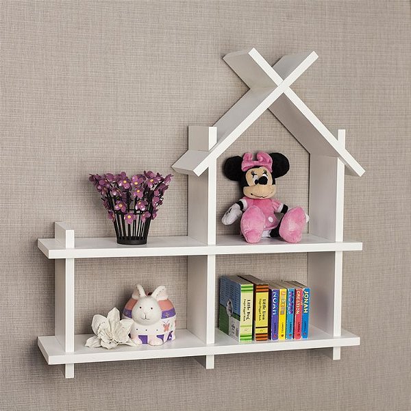 Nicho de Casinha para Quarto Infantil - 100% MDF - Escolha sua cor!