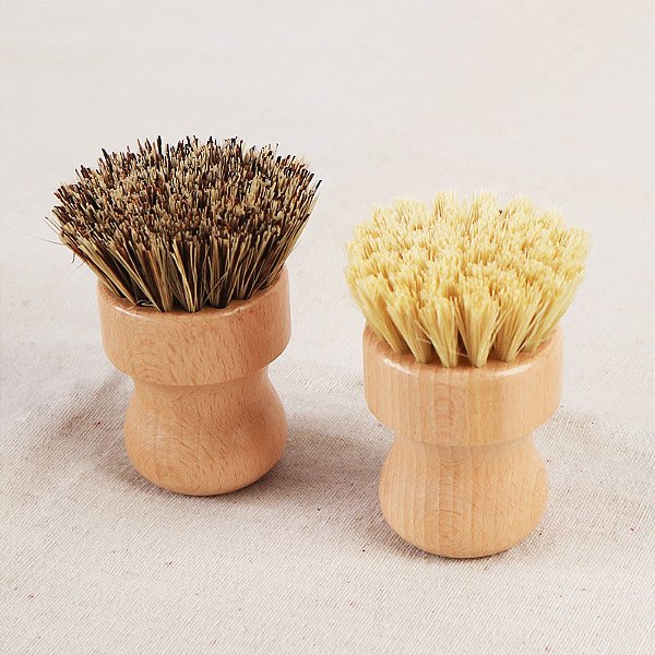 Escovas de Limpeza de Bambu para Pratos – Purificadores Ecológicos de Madeira para Cozinha