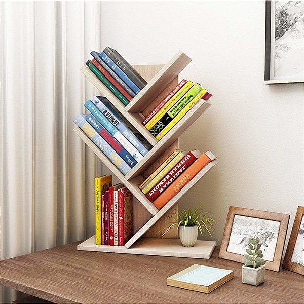 Suporte de livros para mesa - 100% MDF 18mm - Escolha sua cor