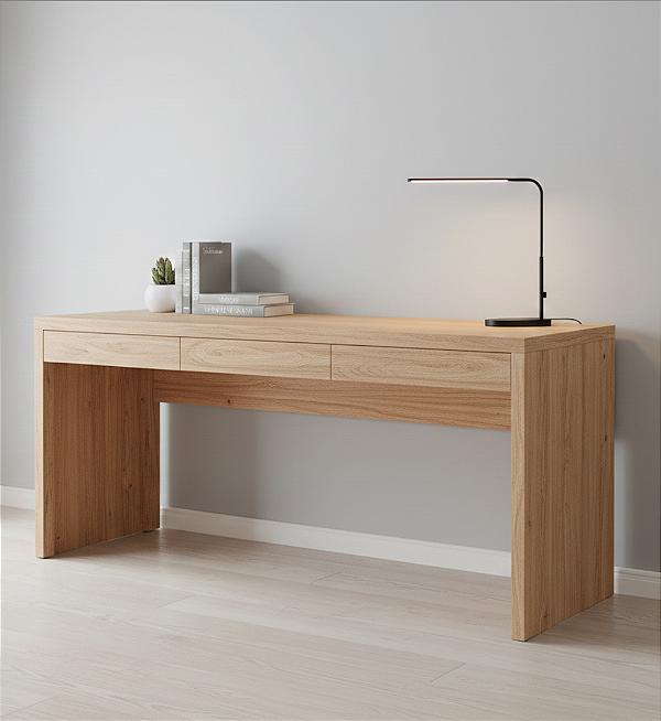 Escrivaninha com Gavetas - Mesa de Escritório - 100%MDF - Escolha sua cor