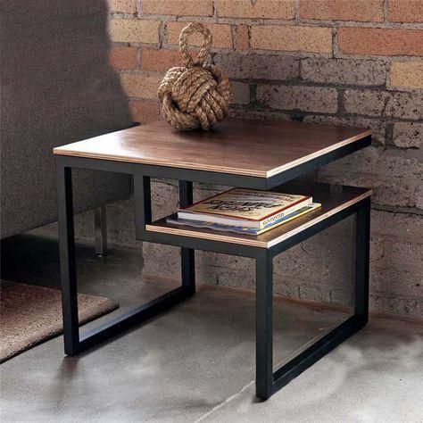 Mesa de metalon com madeira 100% MDF 18mm - Escolha a cor do MDF