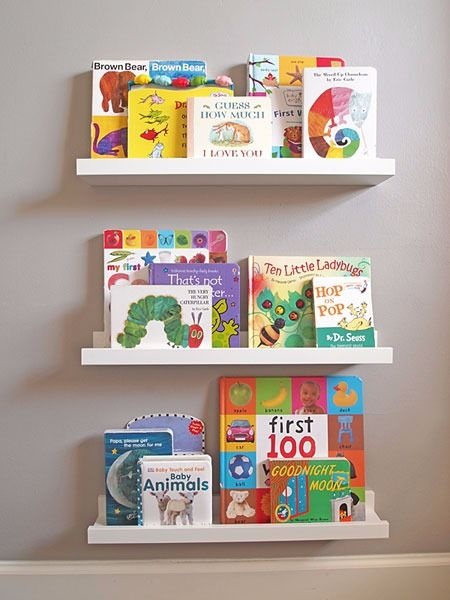 Kit de Três Prateleira de Madeira para Quarto - MDF - Opção de Cores