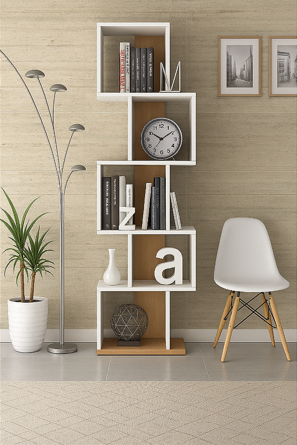 Estante de Nichos para Livros - 100% MDF 18mm - Escolha sua cor!