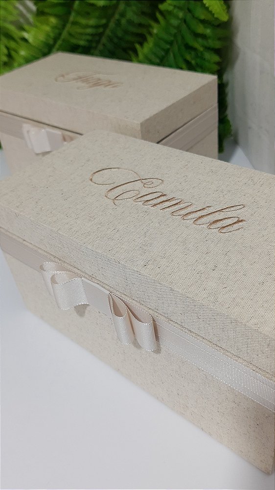 Caixa convite com canecas