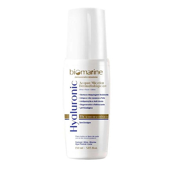 Água Micelar Hyaluronic Limpeza Facial Biomarine