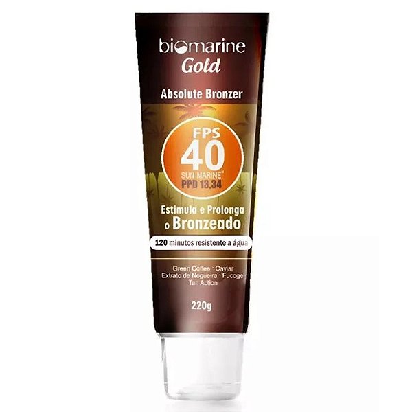 Bronzeador Sun Marine Absolut Bronzer FPS 40 Biomarine 220g