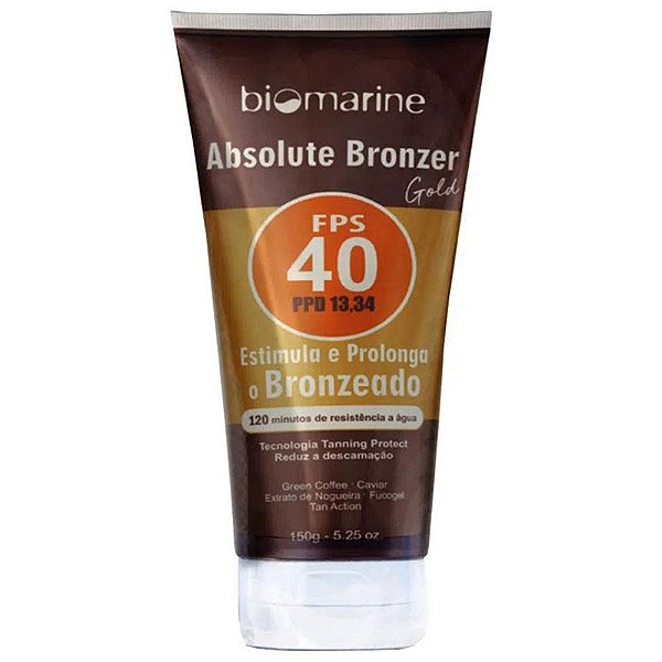 Bronzeador Sun Marine Fps40 Absolute Bronzer 150G Biomarine