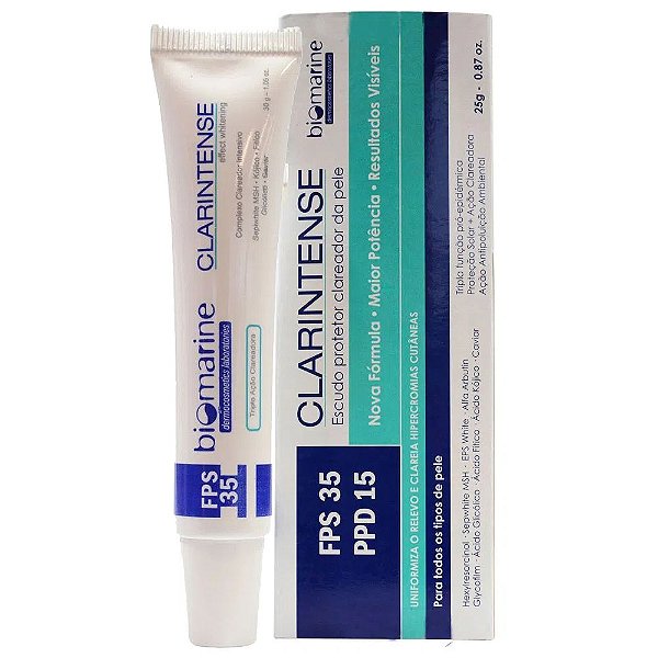 Clareador Facial Proteção Solar Clarintense Biomarine