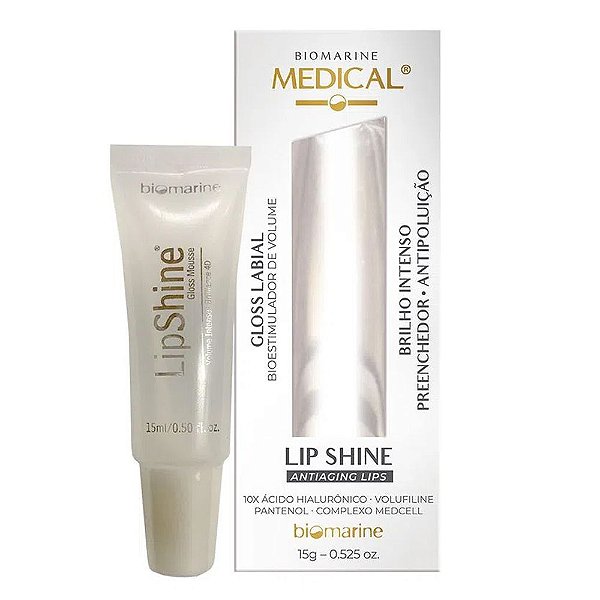 Lip Shine Gloss Estimulador de Volume Labial Biomarine