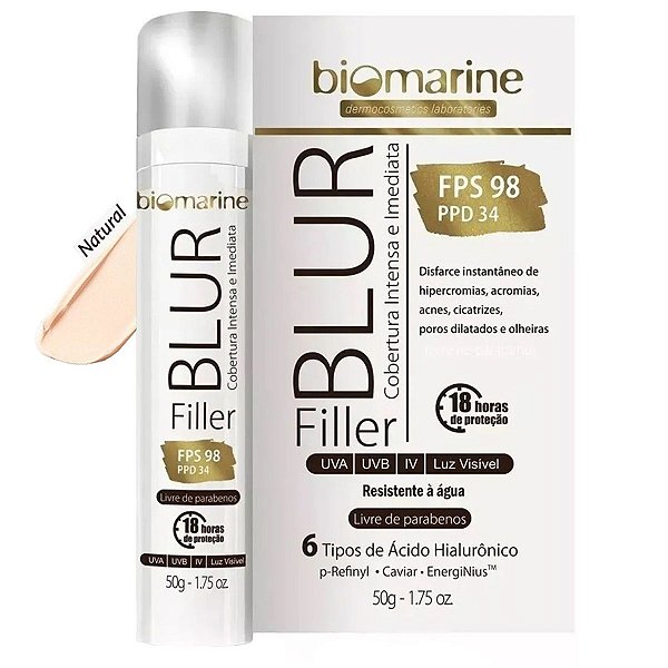 Protetor Solar Blur Filler Natural FPS98 Biomarine