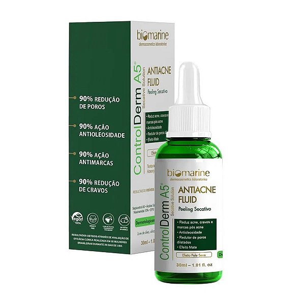 Peeling Secativo Antiacne Fluid Control DermA5 Biomarine