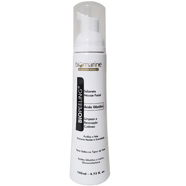 Sabonete Mousse Ácido Glicólico Biopeeling Biomarine