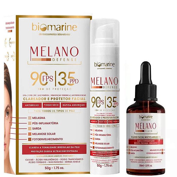 Kit Melano Fluid + Melano Defenser Biomarine