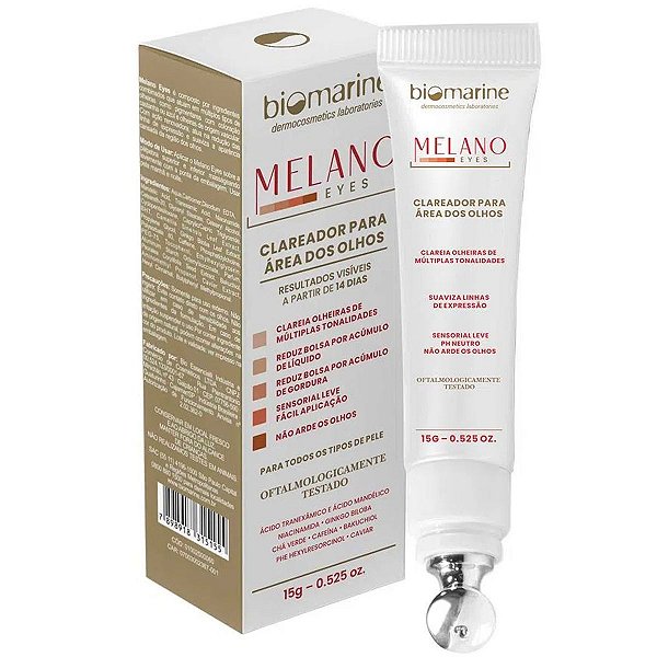Clareador Para Área Dos Olhos Biomarine Melano Eyes 15g