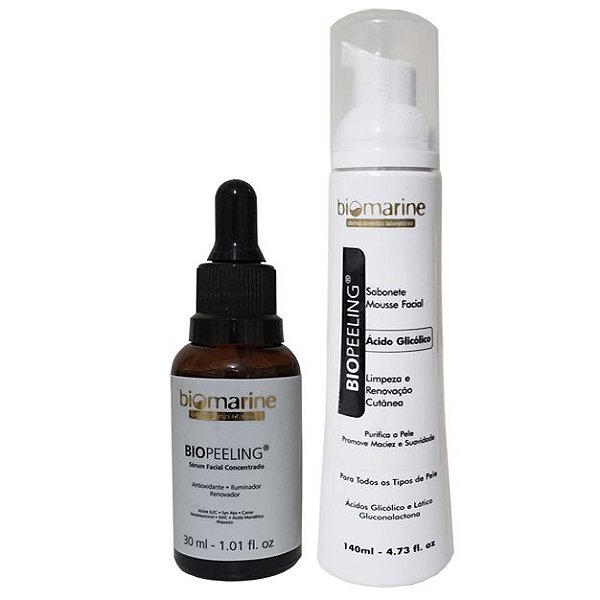 Kit  Sérum Facial Concentrado  +  Sabonete Mousse Facial Biomarine