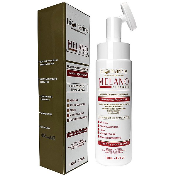 Sabonete Mousse Melano Cleanser Biomarine