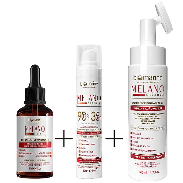 Kit Clareamento Melano Fluid Biomarine