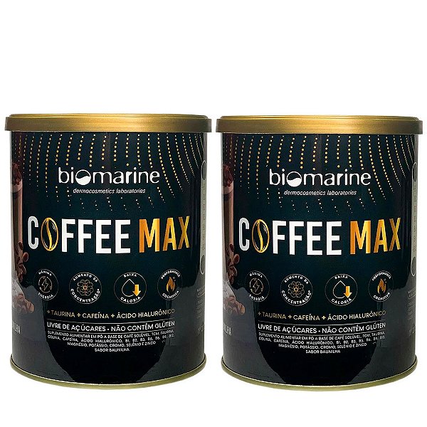 Duas Bebidas Funcionais Coffee Max Biomarine