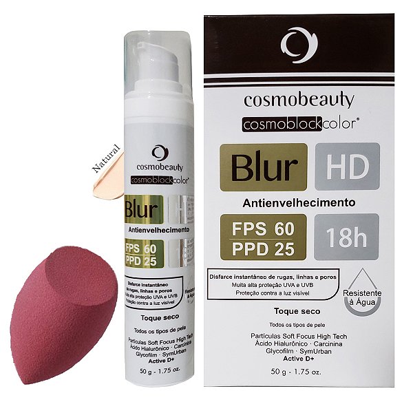 Blur HD FPS60 Antienvelhecimento Cor Natural Cosmobeauty