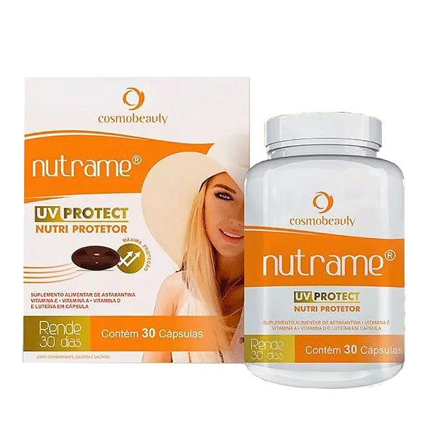Nutrame Uv Protect Filtro Solar em Cápsulas Cosmobeauty
