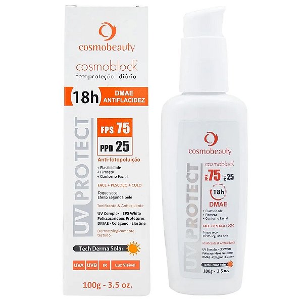 Protetor Solar Uv Protect Fps75 18h com Cosmobeauty