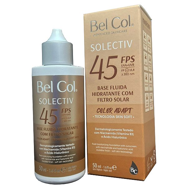 Protetor Solar Fluido FPS 45 Color Adapt Solectiv Bel Col