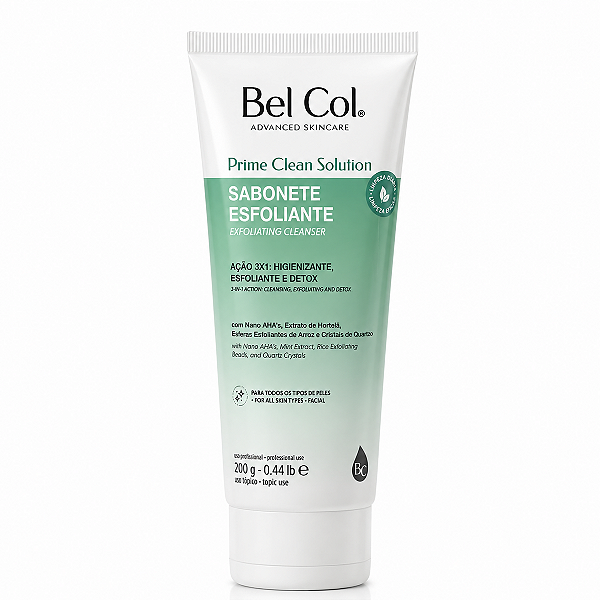 Sabonete Esfoliante Facial Limpeza Profunda Prime Clean Bel Col