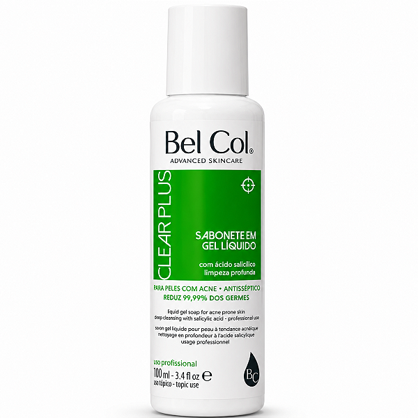 Sabonete Facial em Gel Antiacne p/ Oleosidade ClearPlus Bel Col