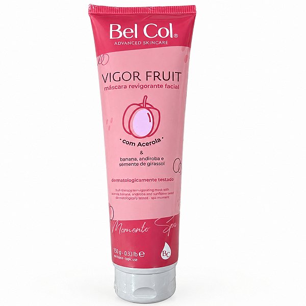 Máscara Facial Revigorante Hidratante Vigor Fruit Bel Col