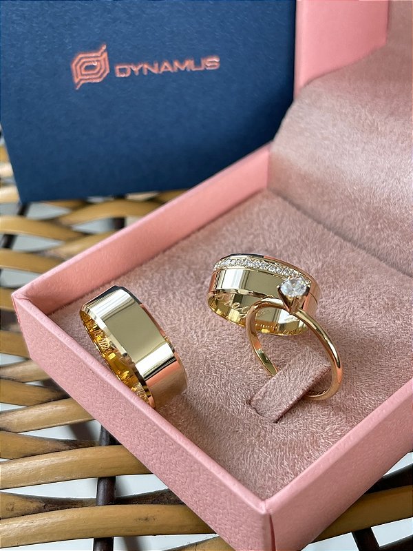 ALIANÇA EM OURO 18K TREND  6,5 mm